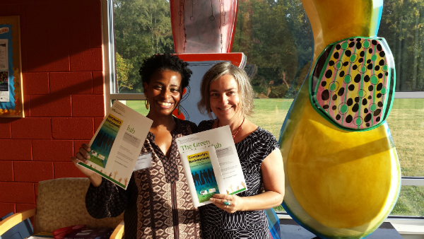 Melissa Williams of WNC Alliance & Helen Powell-Busch at Everybody's Environment Conference