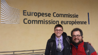 Scot Quaranda & Adam Macon at the European Commission making the case for Southern forests.