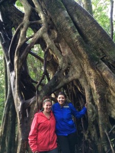 Rachel (right) in Monteverde, Costa Rica. 