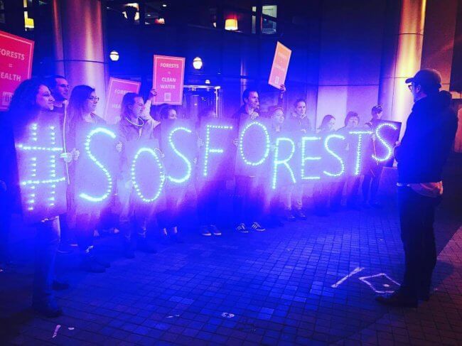 #SOSforests Vigil in Atlanta