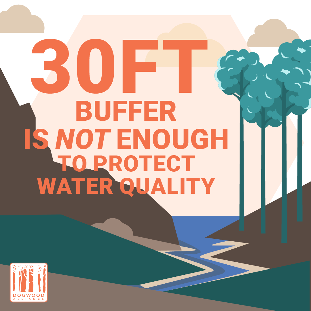 30 foot buffers are not enough to protect water quality